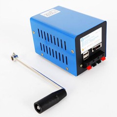 Portable Hand Crank Dynamo Charger Emergency USB Generator High Power