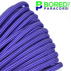 Acid Purple Silver Stripes – 100 FT – 550 Paracord Rope 7 strand Parachute Cord