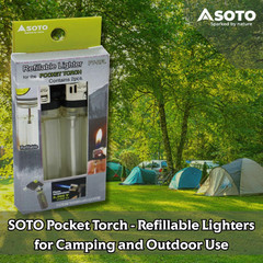 Pocket Torch – Refillable Lighters for Camping and Outdoor Use, Lighter Is Empty