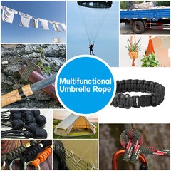 Paracord Spool 550 Type III Nylon Heavy Duty Tactical Parachute Cord 50FT-1000FT