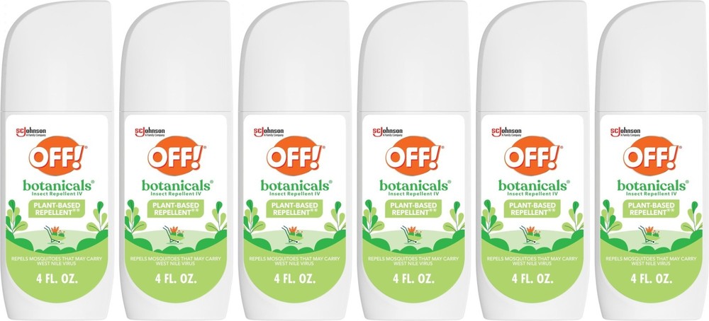 OFF Botanicals Insect Repellent IV Mosquito Spritz, Lasts Up To 2 Hrs 4 oz 6pk