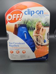 Off! Clip-on Fan Circulated Mosquito Repellent w/ 1 Refill Odorless 12 Hours