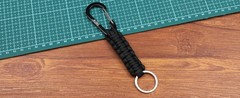 Carabiner Keychain,Paracord Keychain Small Aluminum Clip D Ring for Camping,