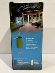 THERMACELL Patio Shield Mosquito Protection 15ftx15ft Zone Green NEW