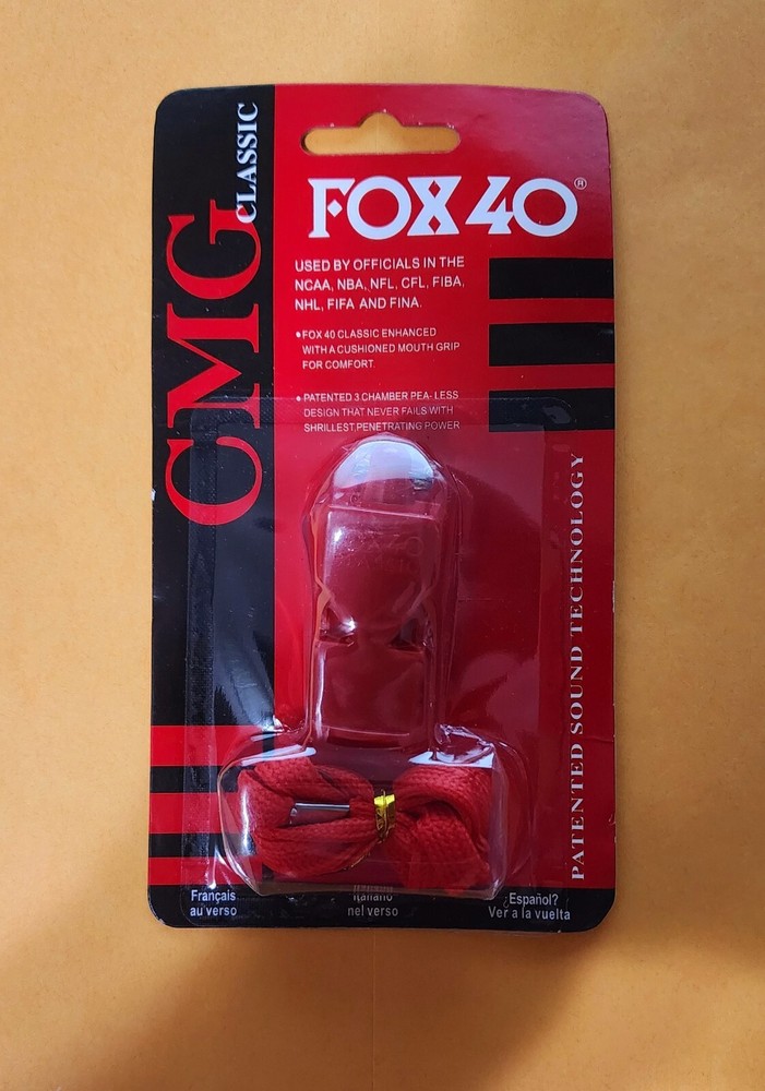 Fox 40 Classic CMG Whistle Official Coach Safety Alert Rescue W/ LANYARD