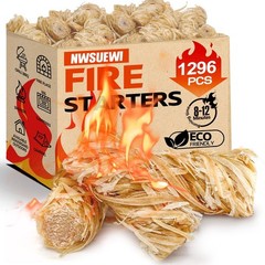 1296PCS Fire Starters for Campfires, BBQ, Grill & Fireplace – Quick Light, Water