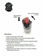 Hello Kitty pepper spray 1/2oz red holster nail safe keychain defense security
