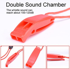 4Pcs Emergency Whistles, Loud Shrill Safety Whistle with Reflective Lanyard f…