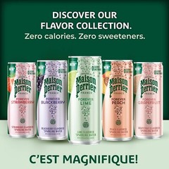 Maison Perrier Forever Strawberry Flavored Sparkling Water 11.15 Fl Oz Cans 8…