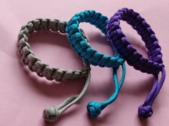 3 PACK HANDMADE MAD MAX FURY ROAD STYLE PARACORD BRACELET CHOOSE YOUR COLORS
