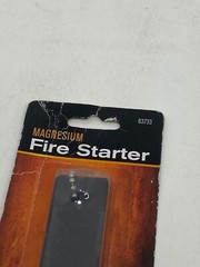 🐞 Magnesium Fire Starter w/ Serrated Metal Blade Camping Survival Tools #63733