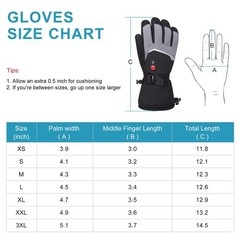 Day Wolf Heated Gloves For Men Women Rechargeable 7.4V Battery Winter Electric