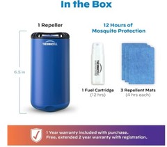 Thermacell Mosquito Repellent Without Spray Scent Free Pet Safe 15 ft Royal Blue