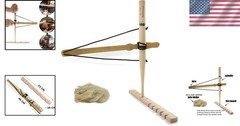 Survival Bow Drill Kit with Jute Tinder – Efficient Fire Starter for Adventures