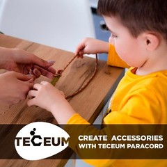 Teceum Paracord Type Iii 550 Urban Camo 100 Ft 4Mm Tactical Rope Mil-Spec