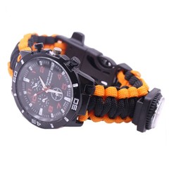 Outdoor Camping Survival Watch Multi-functional Bracelet For Adventures Use CET