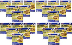 PIC Citronella Outdoor Coils – 24 Packs (96 Coils Total) for Patio or Camping