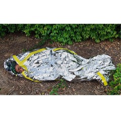 2 Pack Emergency Sleeping Bag Mylar Insulated Heat Light Weight 84×36 Inch