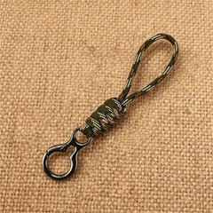 Outdoor Paracord Keychain with Trigger Snap Hook Hand-Woven Survival Camping