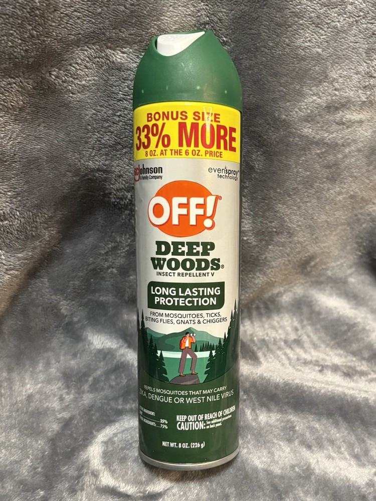 Lot of 2 – OFF! Deep Woods Sportsmen 30% DEET Insect Mosquito Repellent 8oz Cans