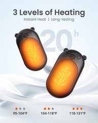 Aaolin Hand Warmers Rechargeable 4 Pack 6000Mah Electric Hand Warmer Reusable