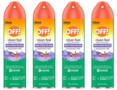 OFF Clean Feel Backyard Picaridin Mosquito Repellent Long-lasting 9 oz 4pk