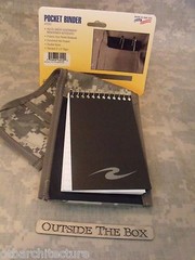 US Military «Pocket Binder» 3″x5″ Notebook, ACU Nylon, Pen/Storage Pocket