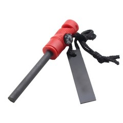 Fire Starter Flint Steel Striker Survival Kit Ferro Rod Camping Outdoor Tool
