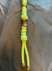 Paracord Keychain or knife lanyard. Bag, backpack, zipper pull. Glow-in-the-Dark