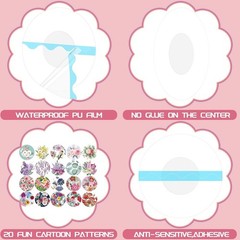 60 Set Include 60 Pcs Transparent Adhesive Patches 100 Pcs Waterproof Sticker…