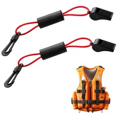2 Pcs Whistle with Lanyard for Safety Boat Whistle Coast Guard Approved Float…