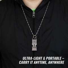 Titanium Emergency Survival Whistle, Portable Necklace Whistle, Loud Whistle up