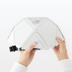 MUJI Foldable Helmet White MJ-FH2 44913314 W28.5xD20.8xH15cm PP Resin, ABS NEW