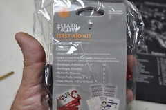 UST Learn & Live First Aid Kit With Supplies and Info Cards in a Watertight Case