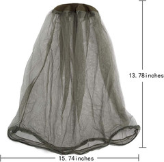 Premium Mesh Mosquito Head Net Outdoor Pack of 4 Face Neck Fly Netting Hood