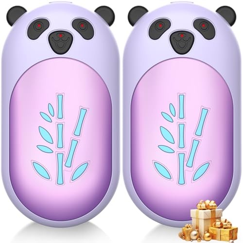 Hand Warmer Rechargeable, 6000mAh Portable Electric Handwarmers, Purple Panda