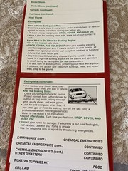 emergency preparedness flip chart (flipper) w/magnets on back, easy to use 