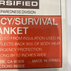 BRW Diversified Emergency/Survival Blanket 042782999103 99910 99910