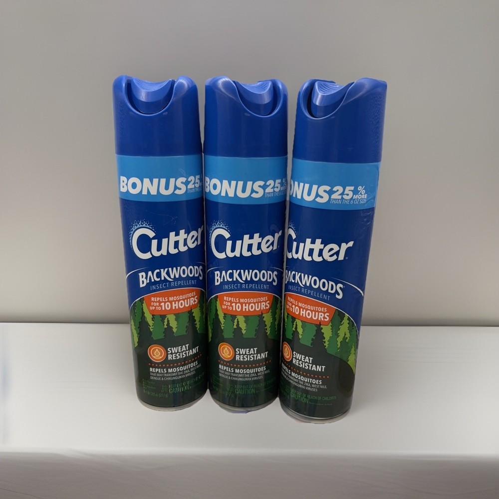 Pack OF 3| Cutter Backwoods Insect Repellent , Aerosol EPA 305-51-121