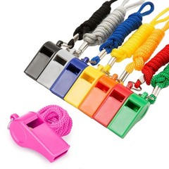 8 Pack Loud 120dB Safety Whistles Lanyard Plastic Emergency Sports Coaches Lifeg