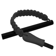Large Ferro Rod Fire Starter Kit 5 x 1/2 in, Flint Steel Striker & Lanyard