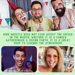 Lifelike Bird Call Whistle Realistic Chirping Sound Novelty Party Toy for Adults