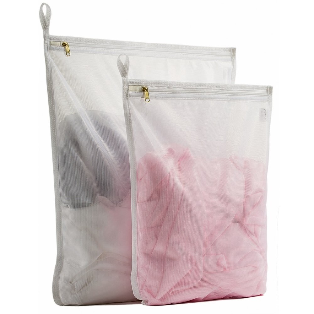 TENRAI Delicates Laundry Bags, Bra Fine Mesh Wash Bag for Large, White