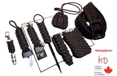 Paracord survival set belt wallet bracelet Spike tool knife neck pouch fob