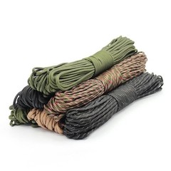 550 Paracord 7-Core 4mm Rope 5/15/30M Camping Survival Tent Cord