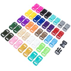 3/8-inch Crafting Buckles – Multicolored – 2 of Each Color – Pack of 40