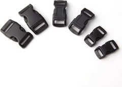 60-Pack Paracord Bracelet Buckles 5/8″ 1/2″ 3/8″ Plastic Side Release Clips