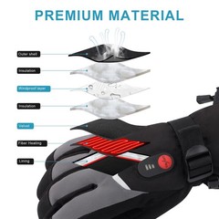 Day Wolf Heated Gloves For Men Women Rechargeable 7.4V Battery Winter Electric