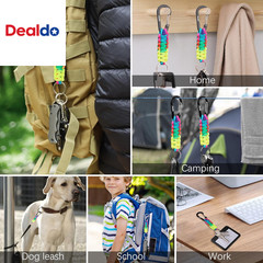 Paracord Keychain for Men Women Paracord Carabiner Backpack Keychain with Alumin