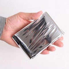 2pcs Outdoor Emergency Survival Foil Thermal First Aid Rescue Blanket Waterproof